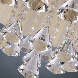 Elegant Krystall Pendellampe Med 4 Lys
