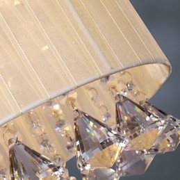 Elegant Krystall Pendellampe Med 4 Lys