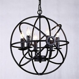 Mini-Lysekrone Anhengslampe Moderne Samtidsstil Tradisjonell Klassisk Rustikk Hytte Retro Lanterne Landlig Globe