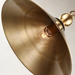 Ren Messing Pendellampe Mini-Stil Tradisjonell Klassisk Metall
