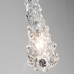 Tradition Classic Gjennomsiktig Glasslysekrone Med 3 Lys