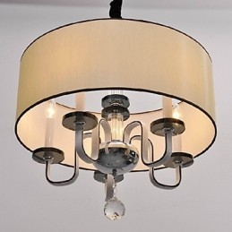 Moderne Og Moderne Krystallkrommetallpendellampe