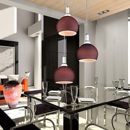 Moderne, Moderne Mini-Stil, Galvanisert Pendellampe