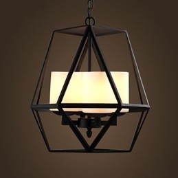 Toppnivå Americange Vintage Svart Jernlampe Moderne Lysekrone Lysekrone 4 Lys