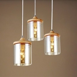Liten Pendellampe I Glasskunst