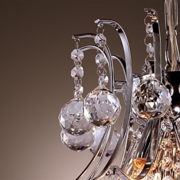Moderne Og Moderne Krystall Mini-Stil Galvanisert Metallpendellampe