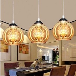 Glass Ball Pendellampe Tre