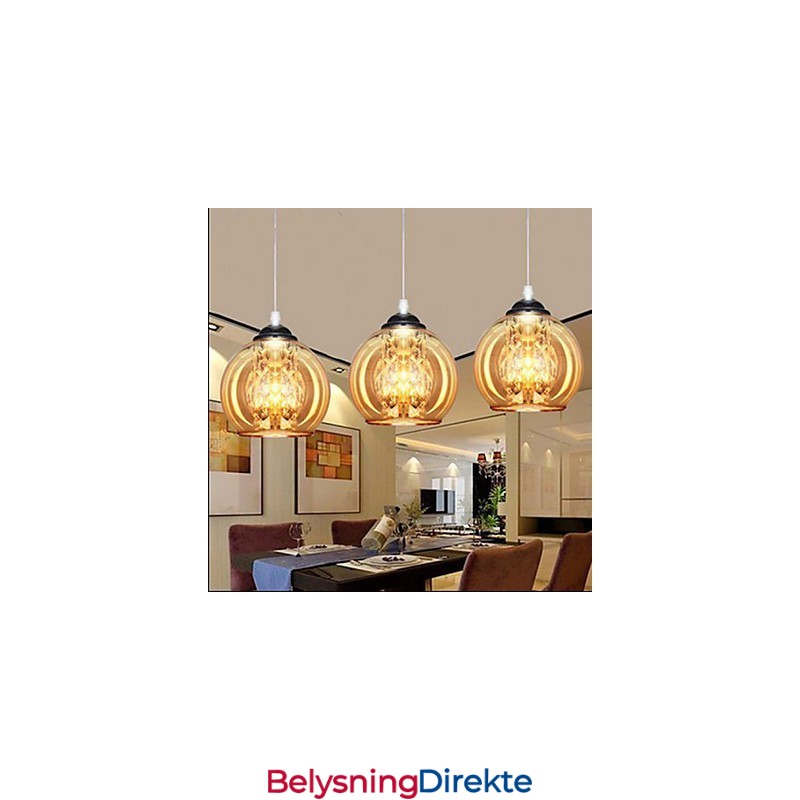 Glass Ball Pendellampe Tre