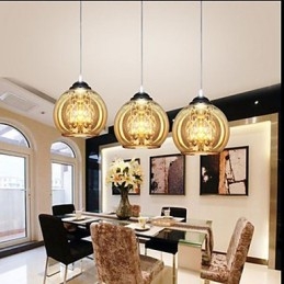 Glass Ball Pendellampe Tre