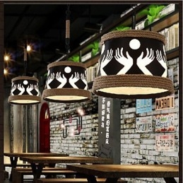 Hamp Amerikansk Retro Kafé Enkel Pastoral Lysekrone