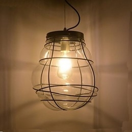 Nord-Europa Enkel Moderne Kreativ Glass Retro Pendellampe