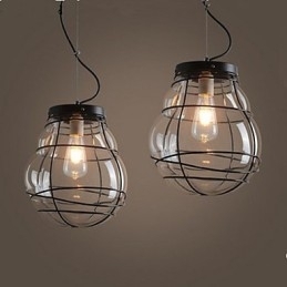 Nord-Europa Enkel Moderne Kreativ Glass Retro Pendellampe