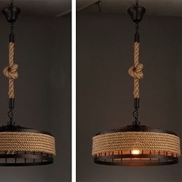 2 Lys Landlig Designer Andre Metalllysekrone Anhengslampe