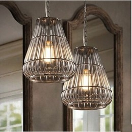 Amerikansk Glass Pendellampe Industriell Vindkafé