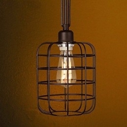 Retro Mini-Stil Maleri Metall Pendellampe