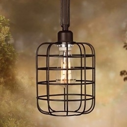 Retro Mini-Stil Maleri Metall Pendellampe