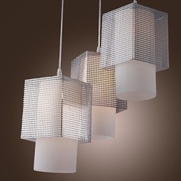 Moderne, Moderne Mini-Stil, Galvanisert Pendellampe