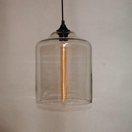 Flaskedesign Pendellampe Med 1 Lys, Konsis Jernmaling