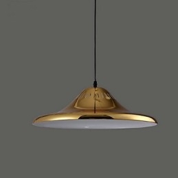 Landlig Gullfarget Metallhengelampe For Garasje