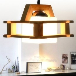 Massiv Trelampe