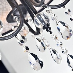 Tradisjonell Klassisk Krystallmaling Metalllysekrone