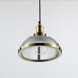 Amerikansk Retro Glasslampeskjerm Liten Pendellampe