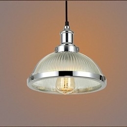Amerikansk Retro Glasslampeskjerm Liten Pendellampe