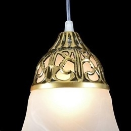 Bronse Anheng Tre Lys Moiré Glass Europeisk Klassisk