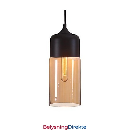 Westmenlights Elegant Flaskeskjerm Diy Taklampe Glass Pendelbelysning Edison Pære Hjem