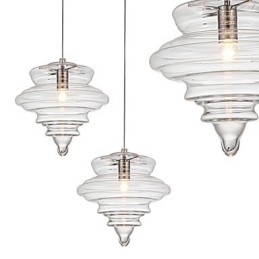 Pendellampe 1 Lys Modern Simplicity Fargeløst Klart Glass