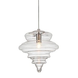 Pendellampe 1 Lys Modern Simplicity Fargeløst Klart Glass