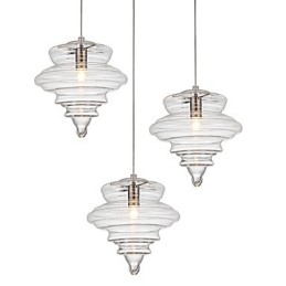 Pendellampe 1 Lys Modern Simplicity Fargeløst Klart Glass