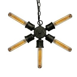 Retro Maleri Metall Pendellampe
