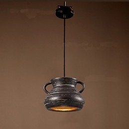 Personlighet Retro Keramisk Hengende Tehus Lysekrone Lampe