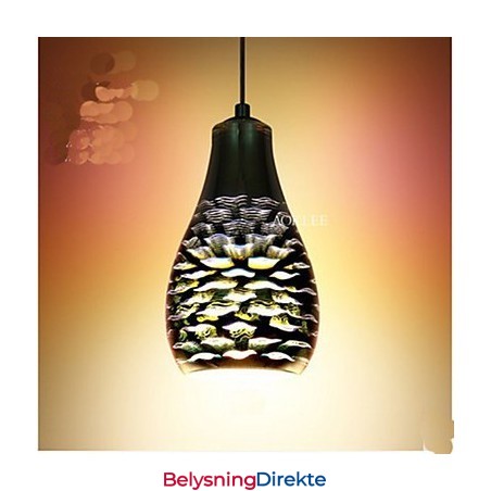 Enkelt Bord 3D Glass Kreativt Anheng