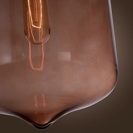 70W Moderne Glasspendellampe I Gjennomsiktig Flaskedesign