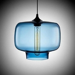 Flaskedesign Pendellampe Med 1 Lys, Konsis Jernmaling