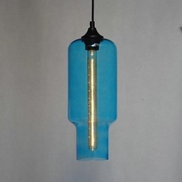 Moderne Glasspendellampe I Brunt Bobledesign