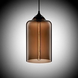 Flaskedesign Pendellampe Med 1 Lys, Konsis Jernmaling
