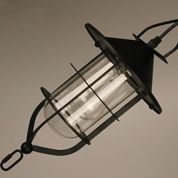 Retro Mini-Stil Maleri Metall Pendellampe