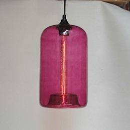 Flaskedesign Pendellampe Med 1 Lys Minimalistisk Jernmaleri