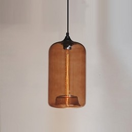 Flaskedesign Pendellampe Med 1 Lys Minimalistisk Jernmaleri