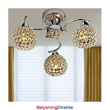 Kuppellys Av Moderne Krystall Absorber Kuppellys Måltider Lysekrone Droplight Sittende