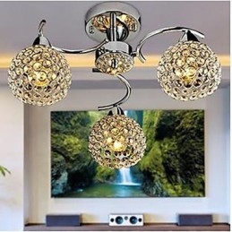 Kuppellys Av Moderne Krystall Absorber Kuppellys Måltider Lysekrone Droplight Sittende