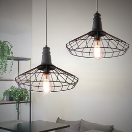Rustikk Hytte Retro Landlig Mini-Stil Maleri Metall Pendellampe Garasje