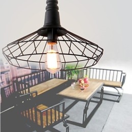 Rustikk Hytte Retro Landlig Mini-Stil Maleri Metall Pendellampe Garasje