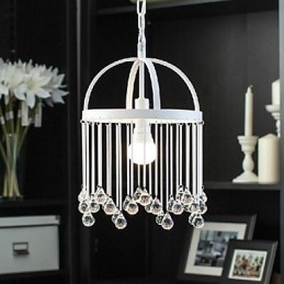 Moderne Samtids Tradisjonell Klassisk Krystall Mini-Style Maleri Metall Pendellampe
