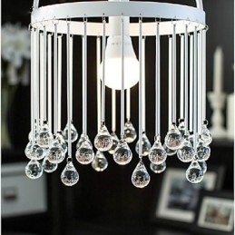 Moderne Samtids Tradisjonell Klassisk Krystall Mini-Style Maleri Metall Pendellampe