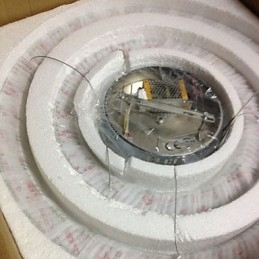 Dimmbar Krystallanhengslampe Moderne Sirkulær Lysekronebelysningslamper Kjølig Hvit Rund Taklampe Med Fjernkontroll
