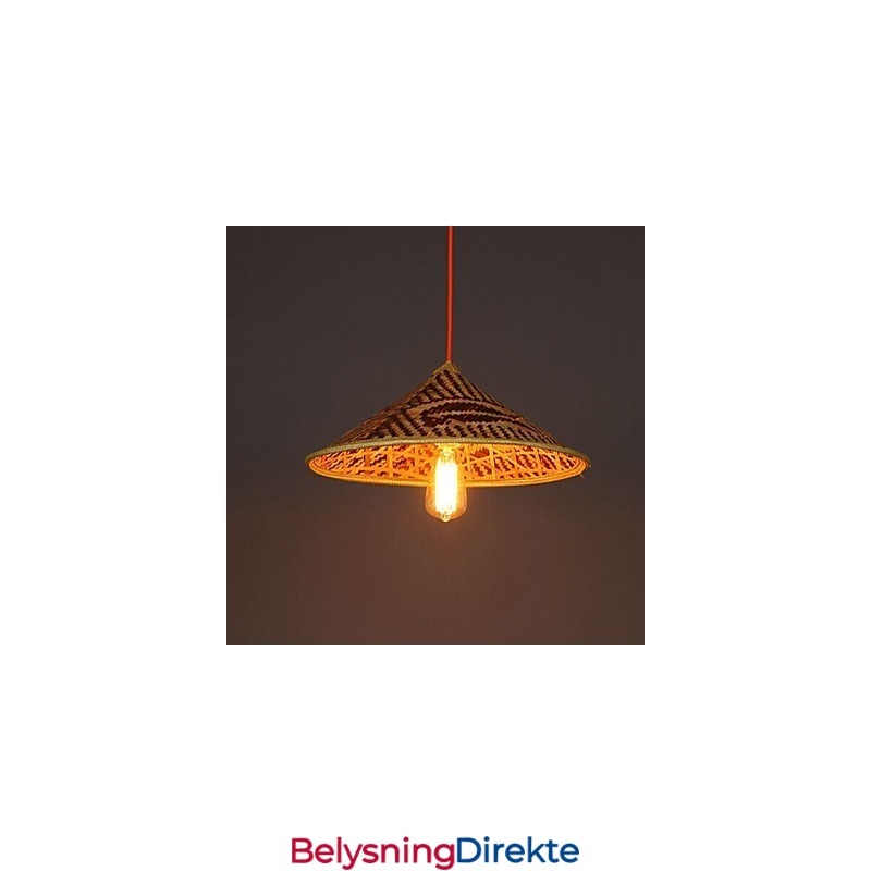 Bambus Hatt Lysekrone Lysekrone Lampe Fisk Folk Hatter